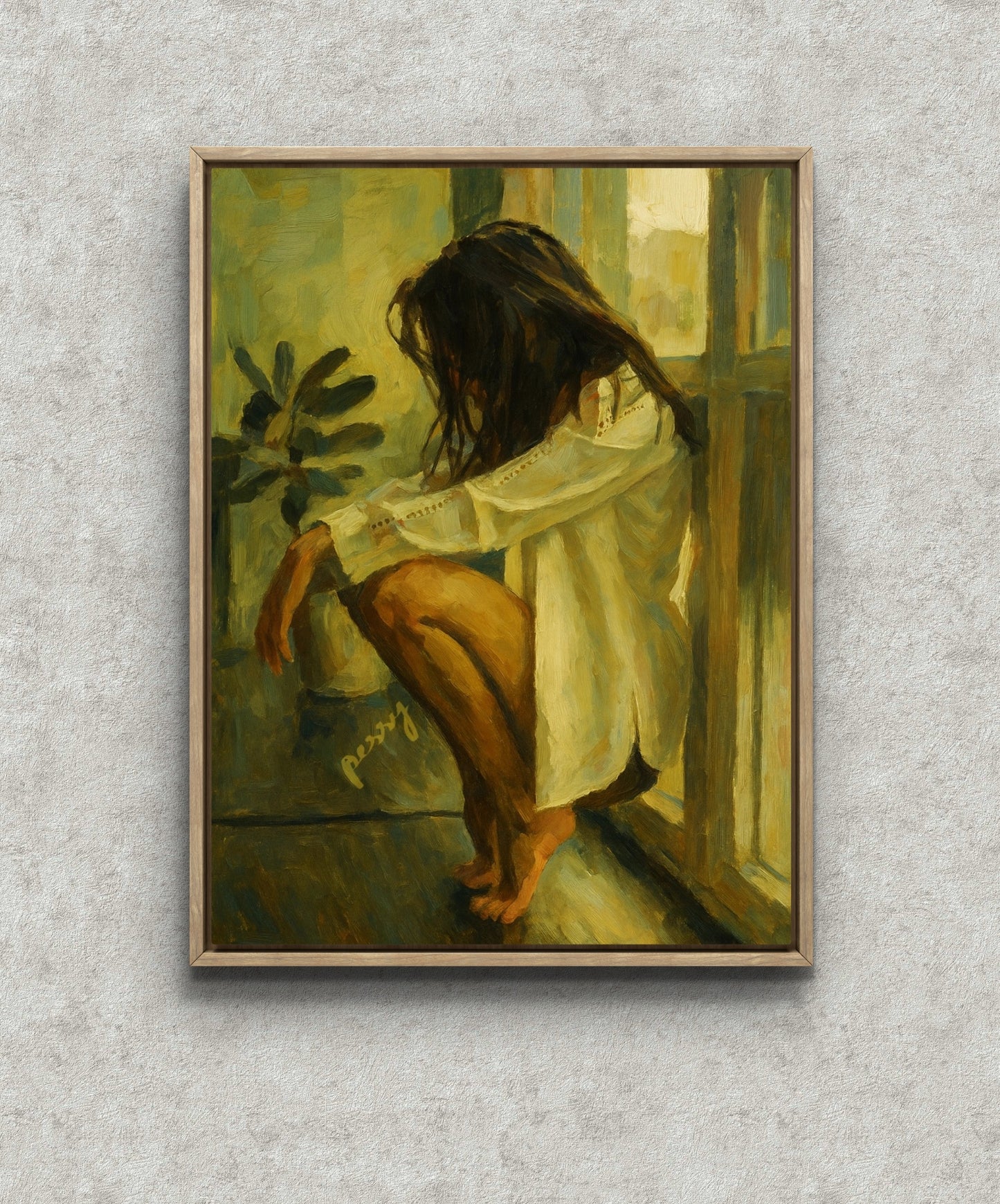 The one sitting by the Window