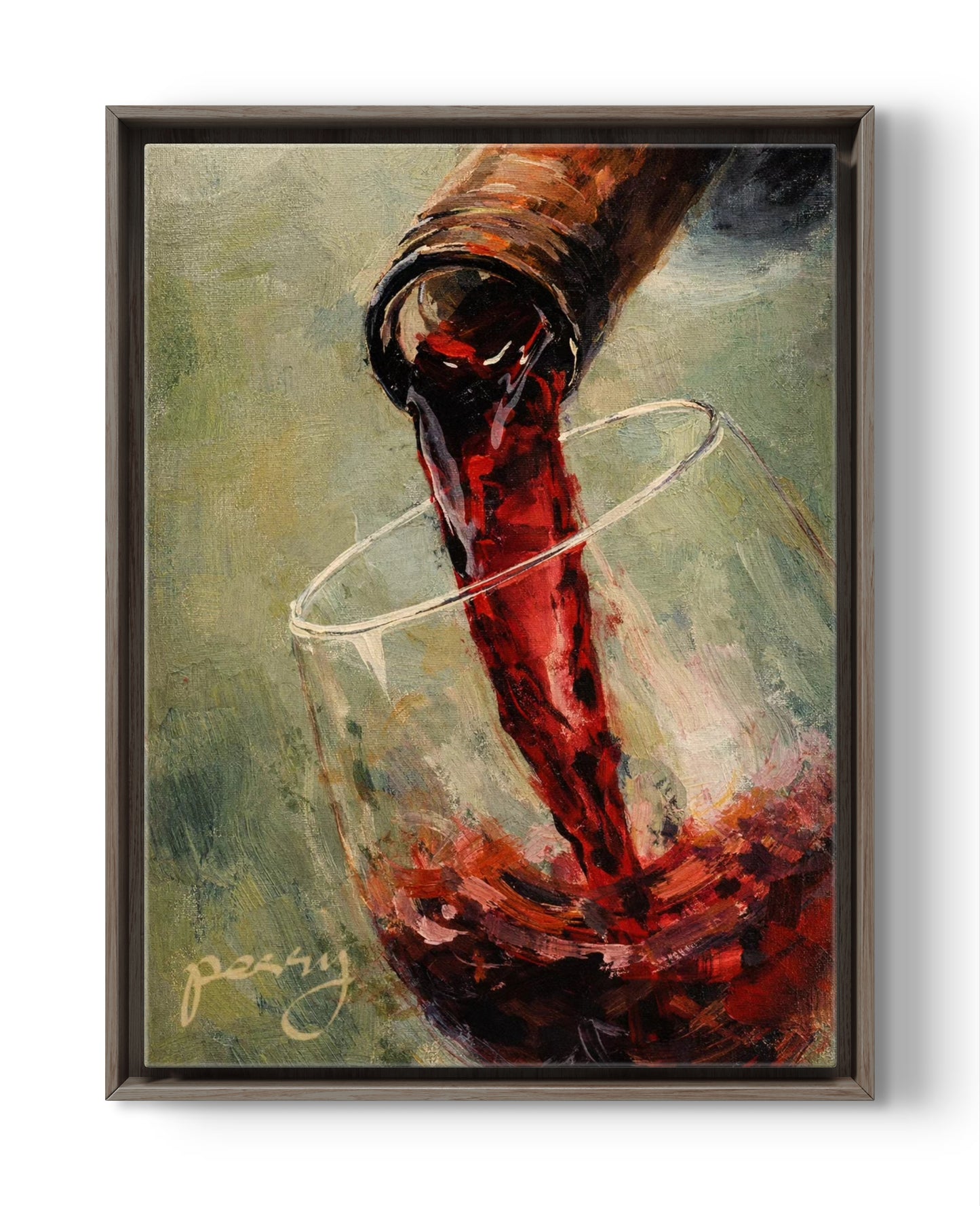 The one from bottle to glass