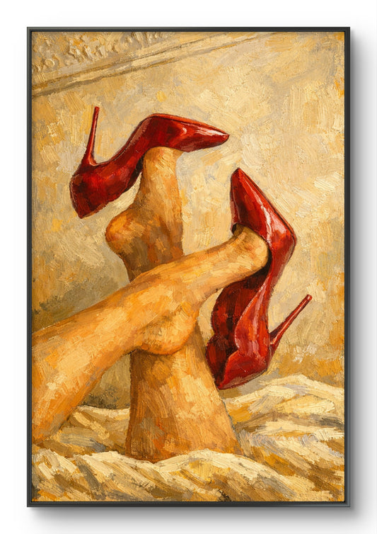The one with the Red shoes