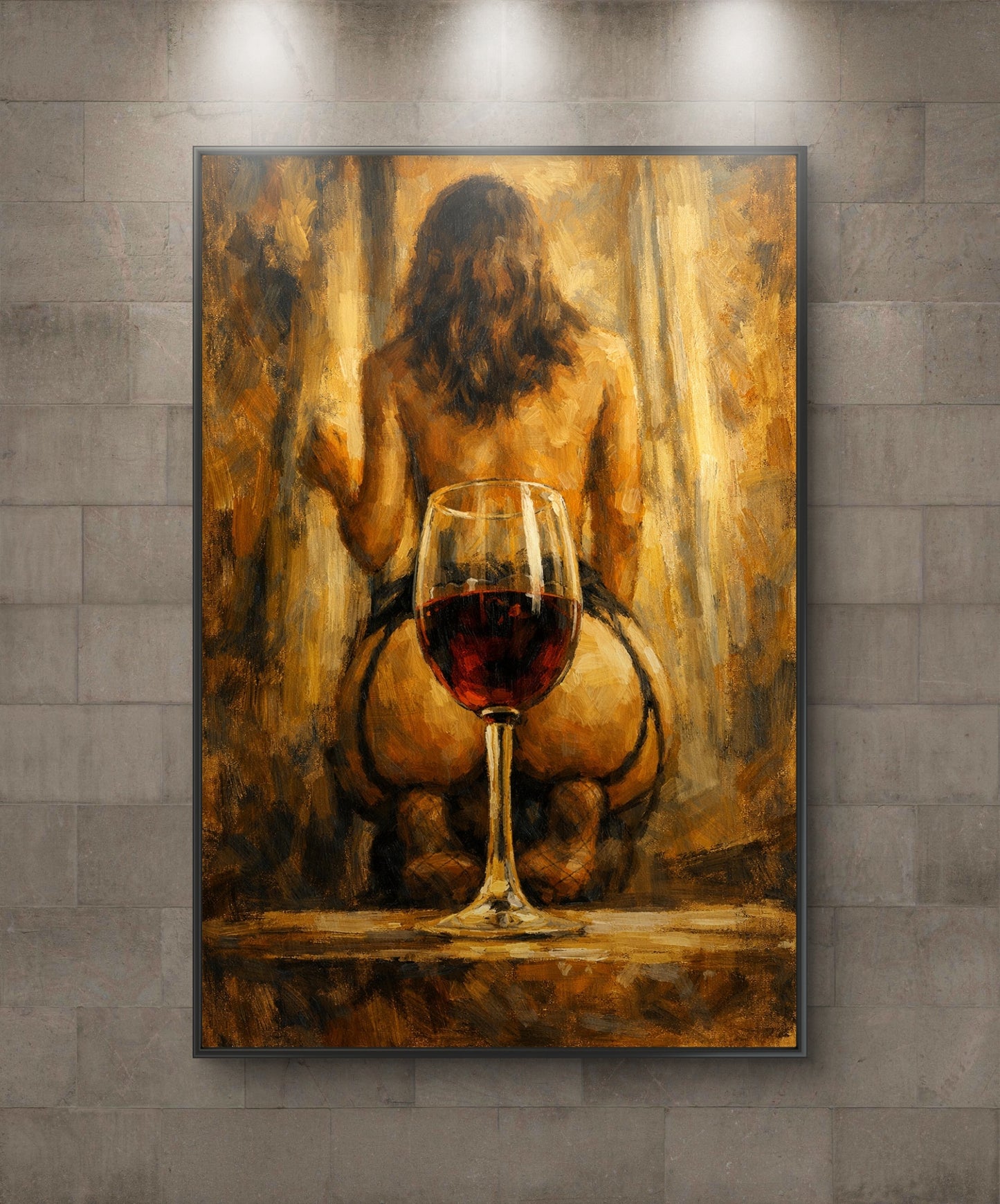 The one with wine glass behind