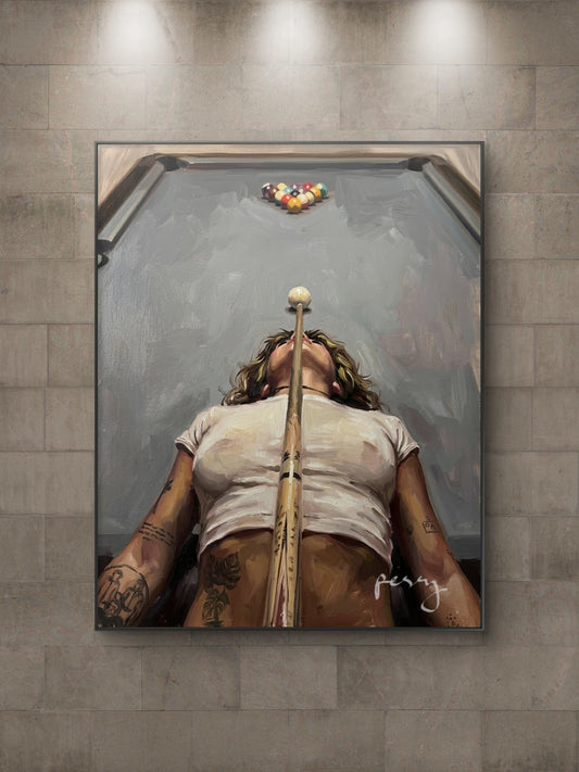 The one on the pool table