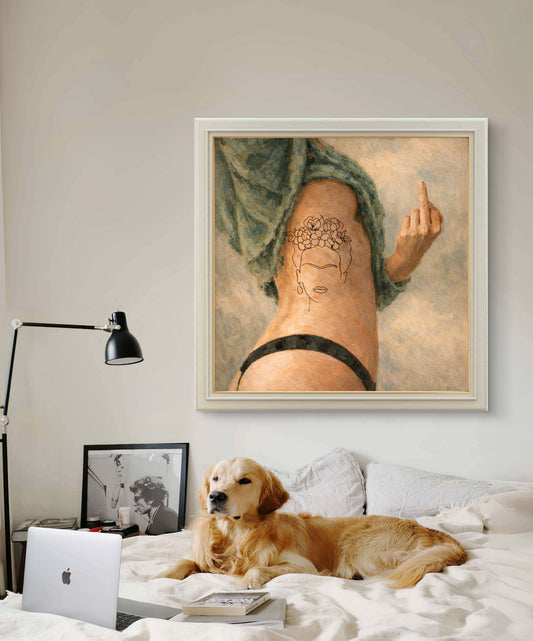 The one with the Frida tattoo