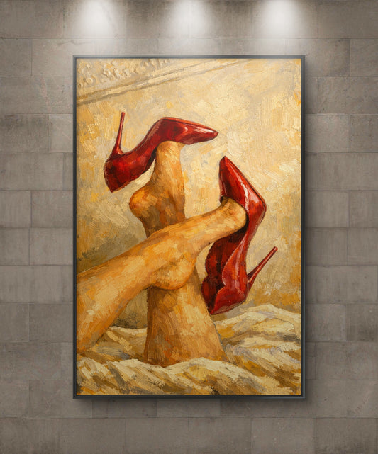 The one with the Red shoes