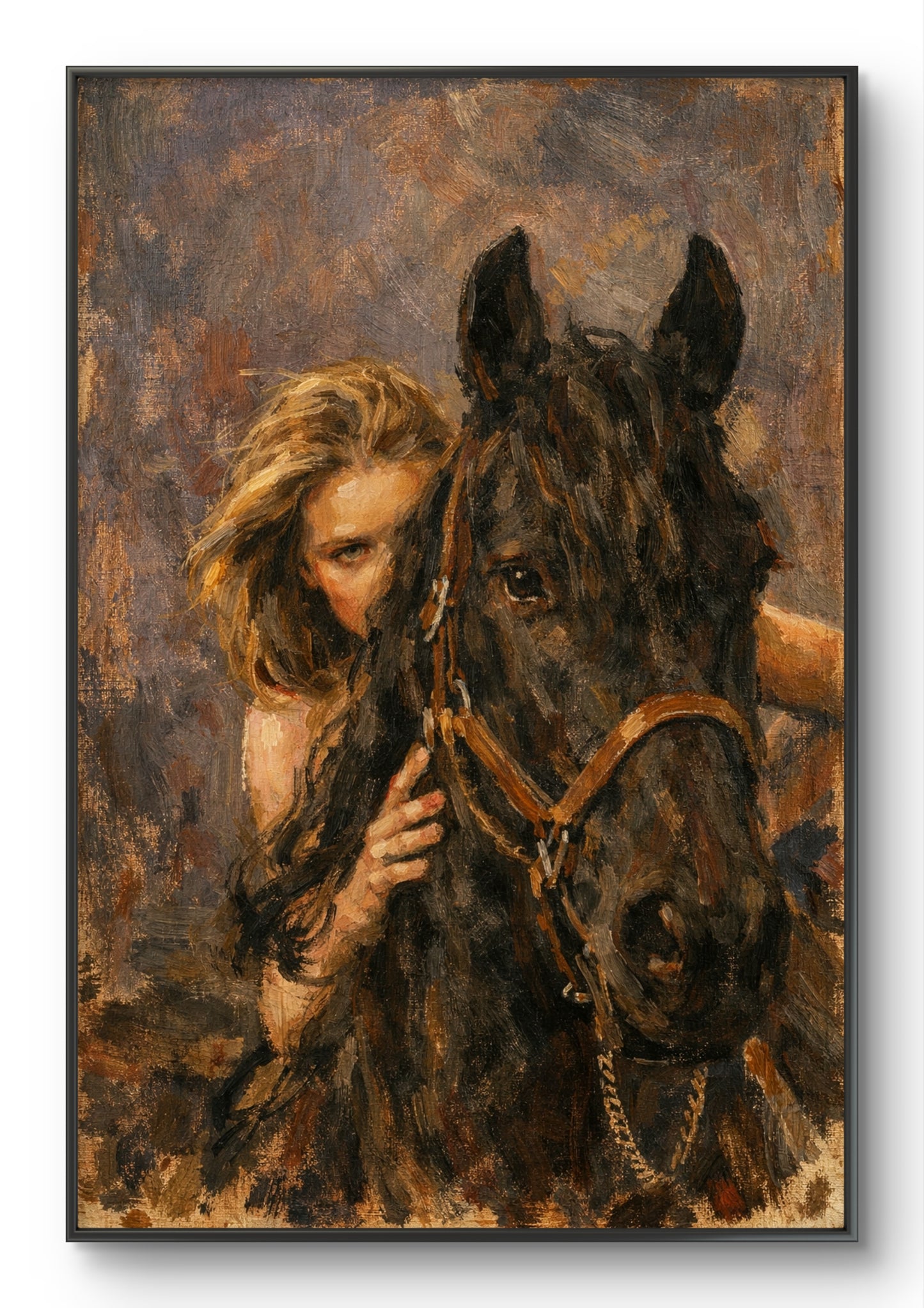 The one riding the horse
