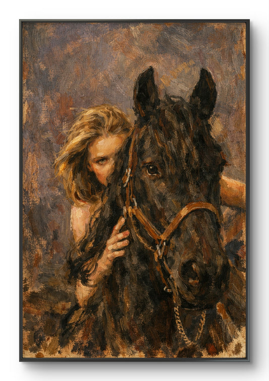 The one riding the horse