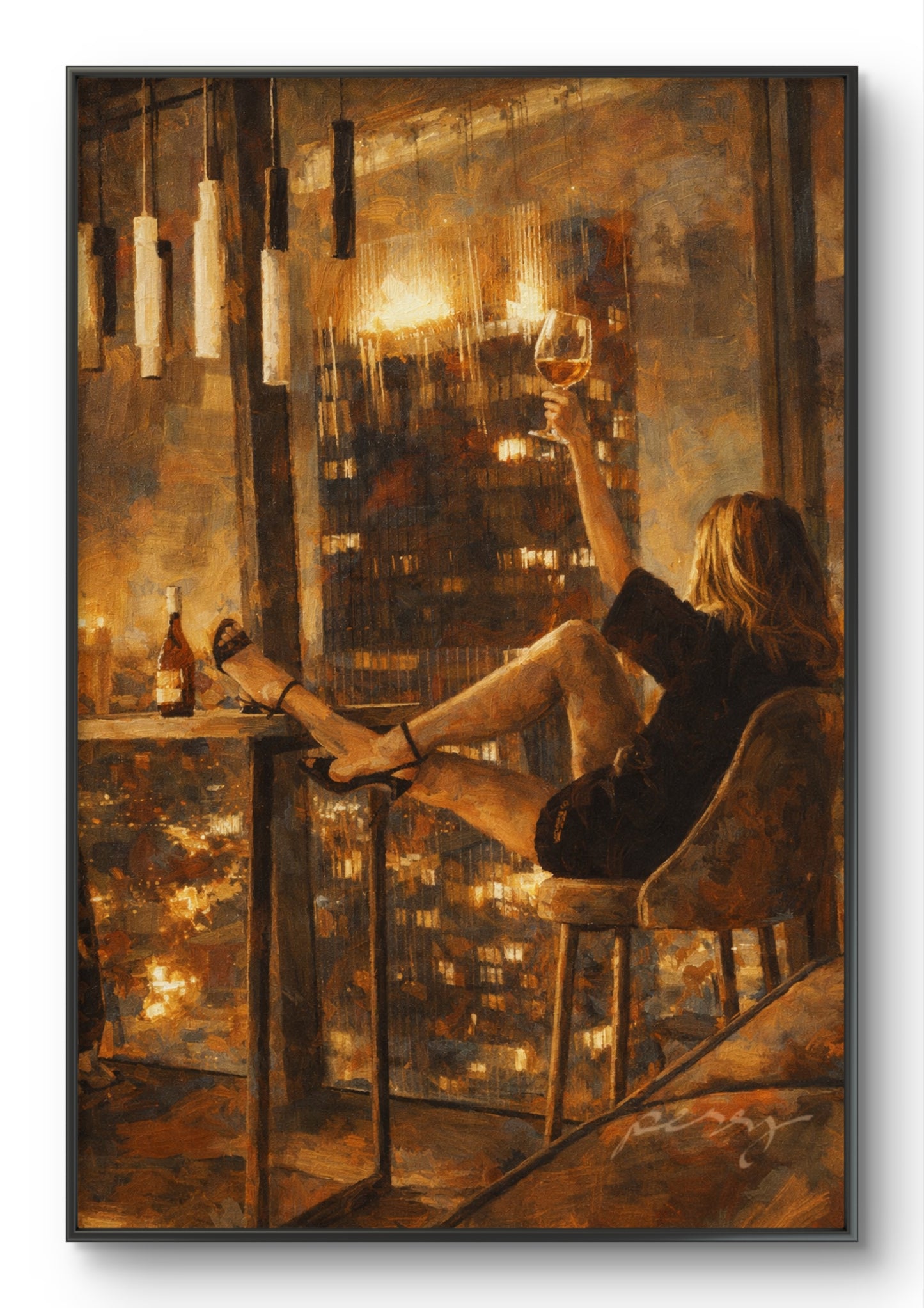 The one proposing a toast to the city