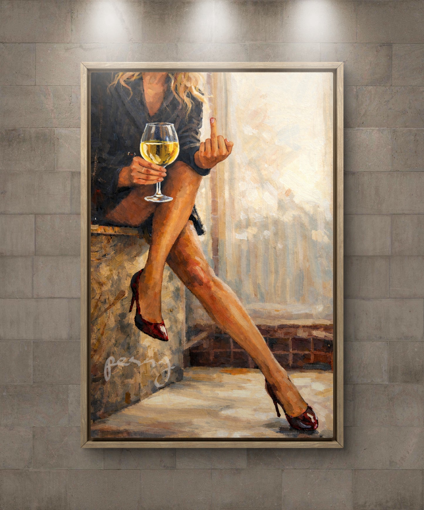 The one with the Red shoes