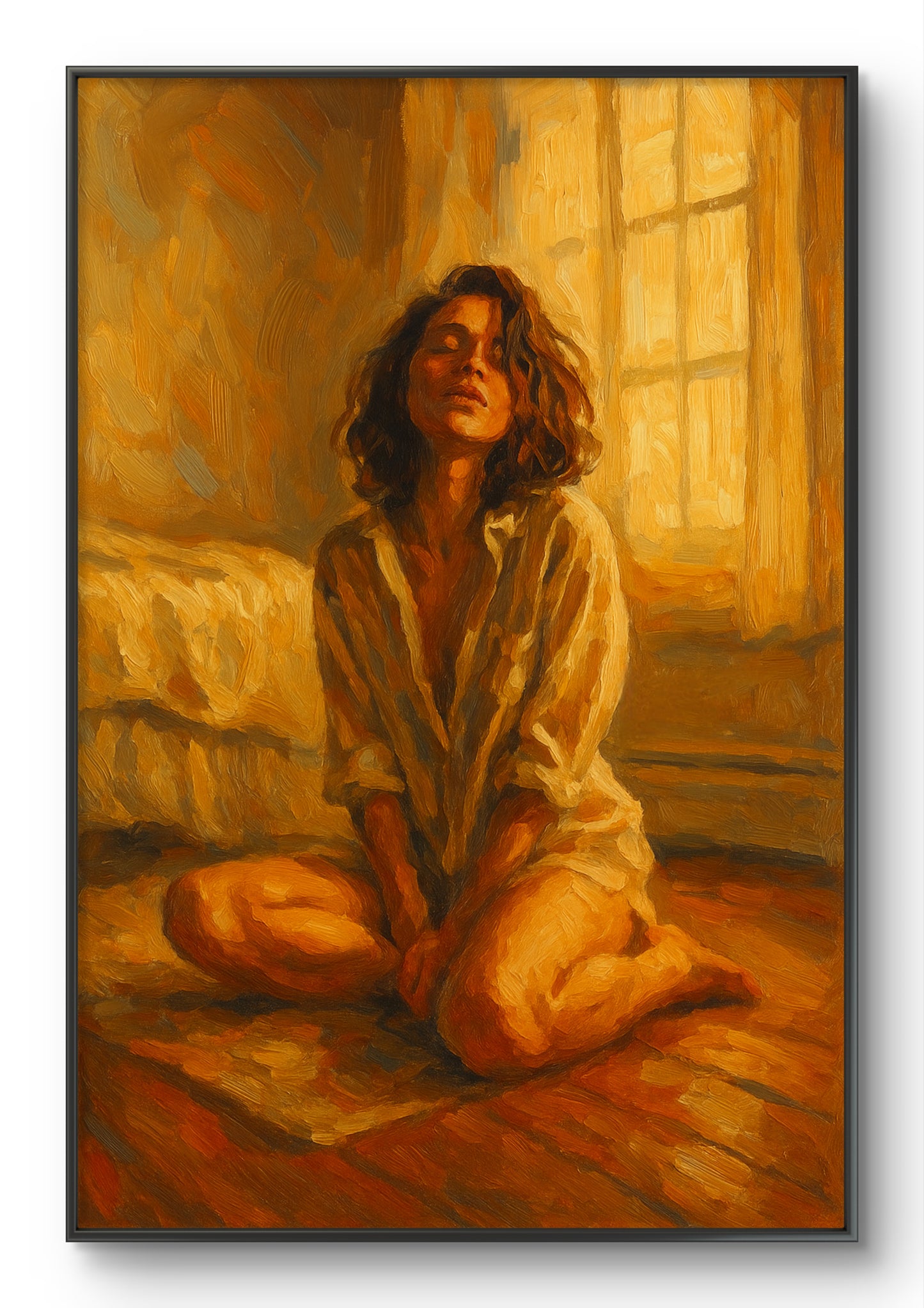 The one sitting on the floor