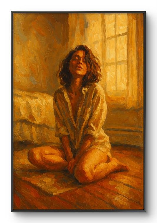 The one sitting on the floor