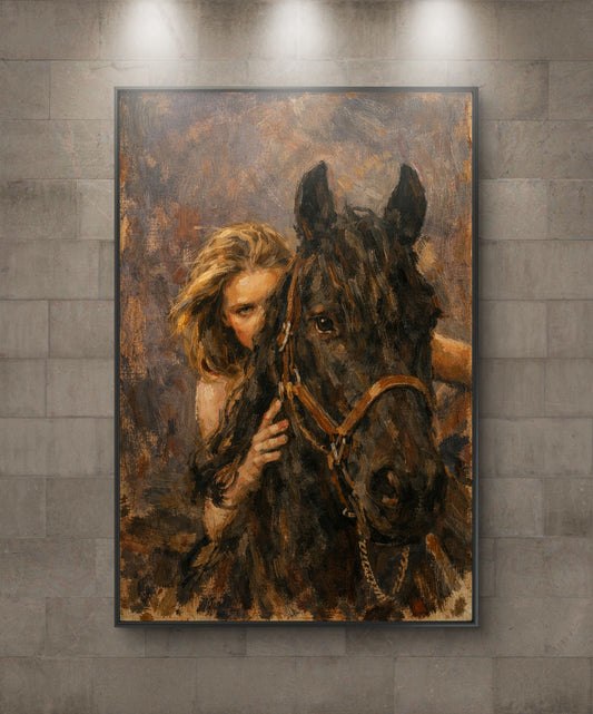 The one riding the horse