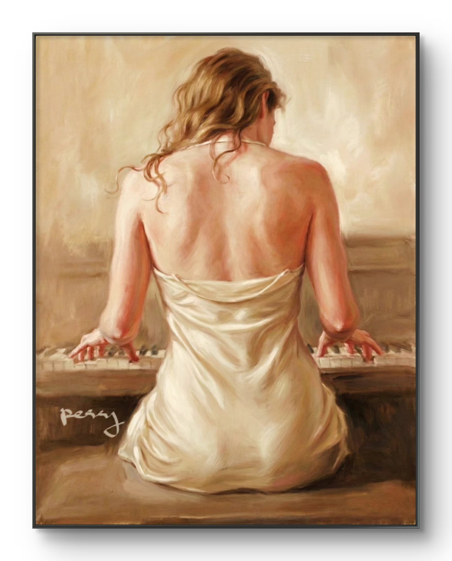 The one playing the piano