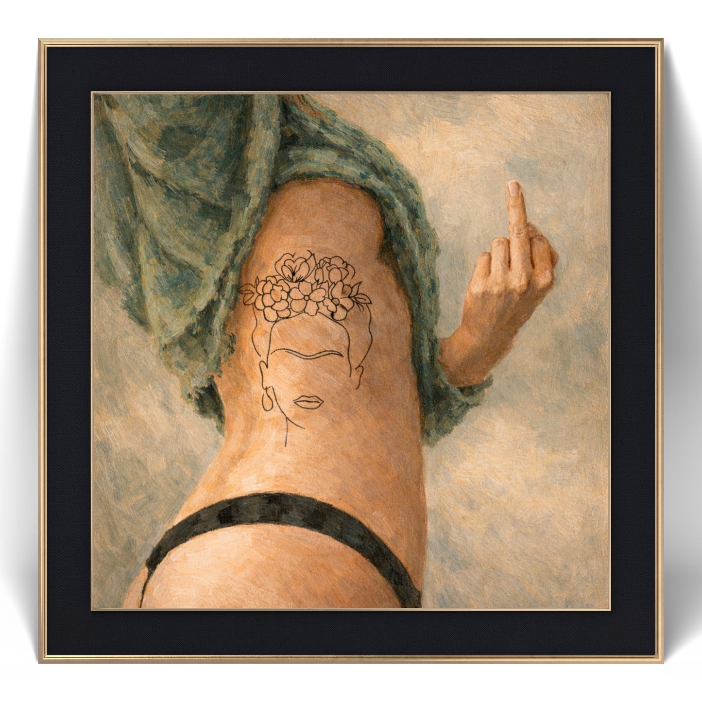 The one with the Frida tattoo