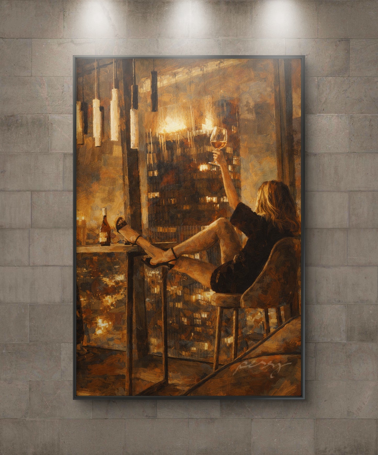 The one proposing a toast to the city