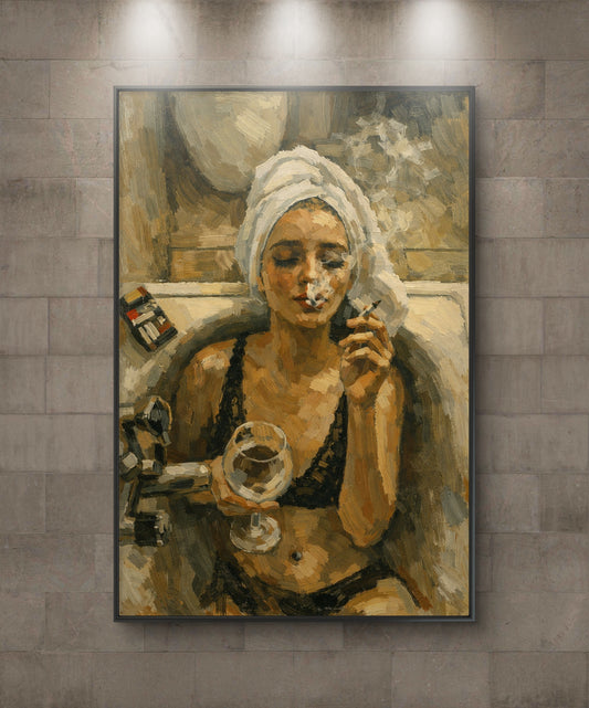 The one smoking in the bathtub
