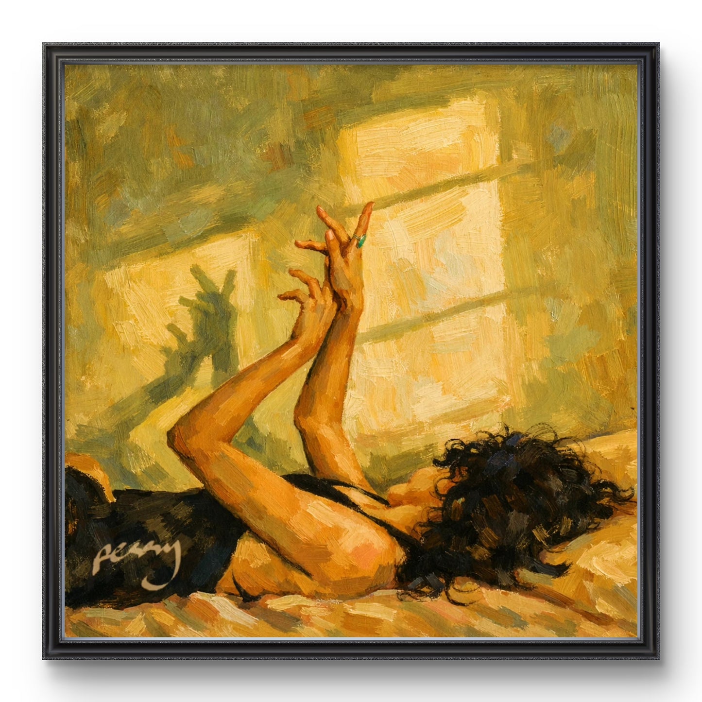 The one with the shadows on wall